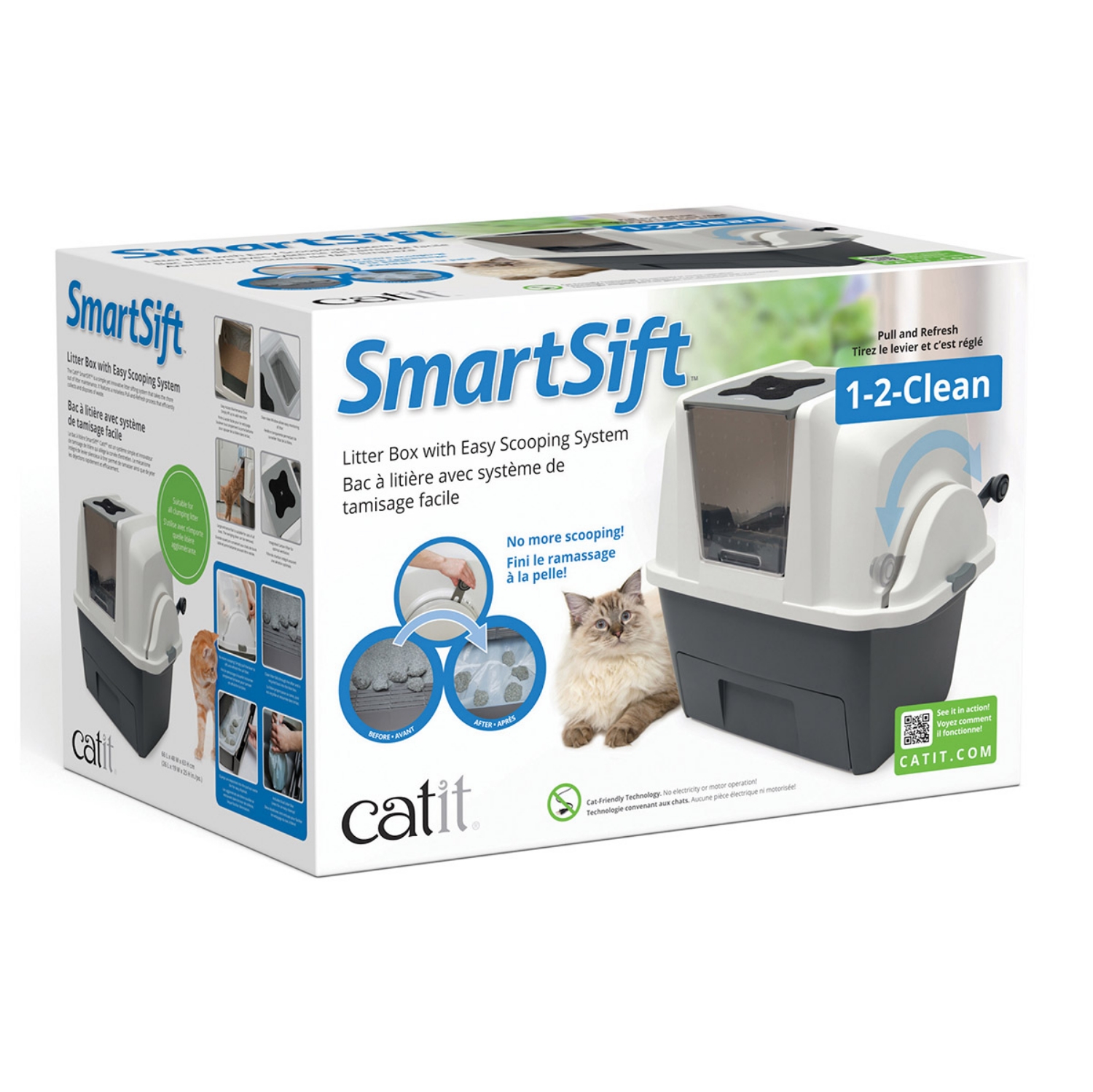 Picture of CATIT SMARTSIFT Litter Box with Airsift Filter - 26in X 19in X 25in