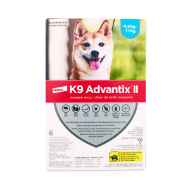 Picture of K9 ADVANTIX II TEAL 6 x 1.0 ml DOGS 4.6kg - 11kg (su12)