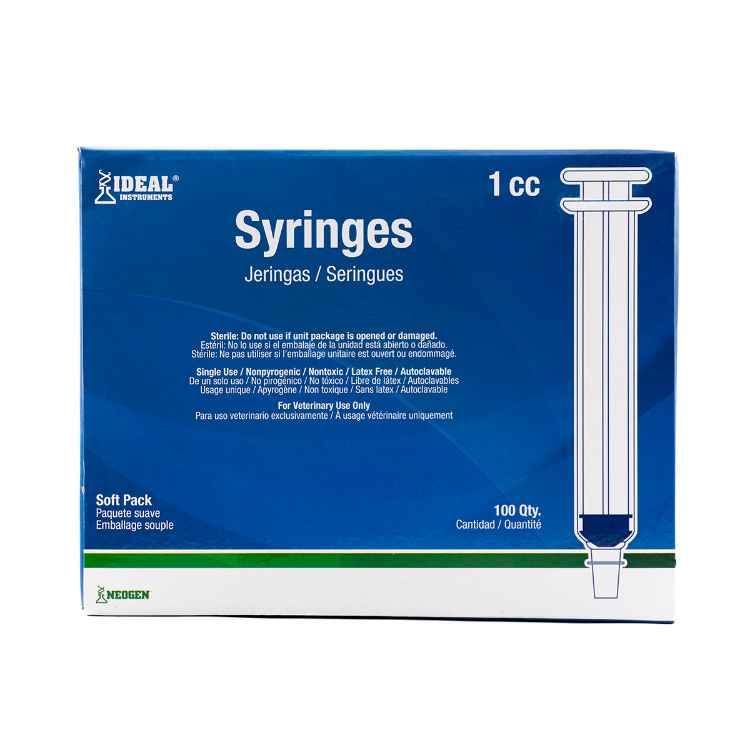Picture of SYRINGE IDEAL DISP 1cc LUER SLIP TIP(SP) - 100's