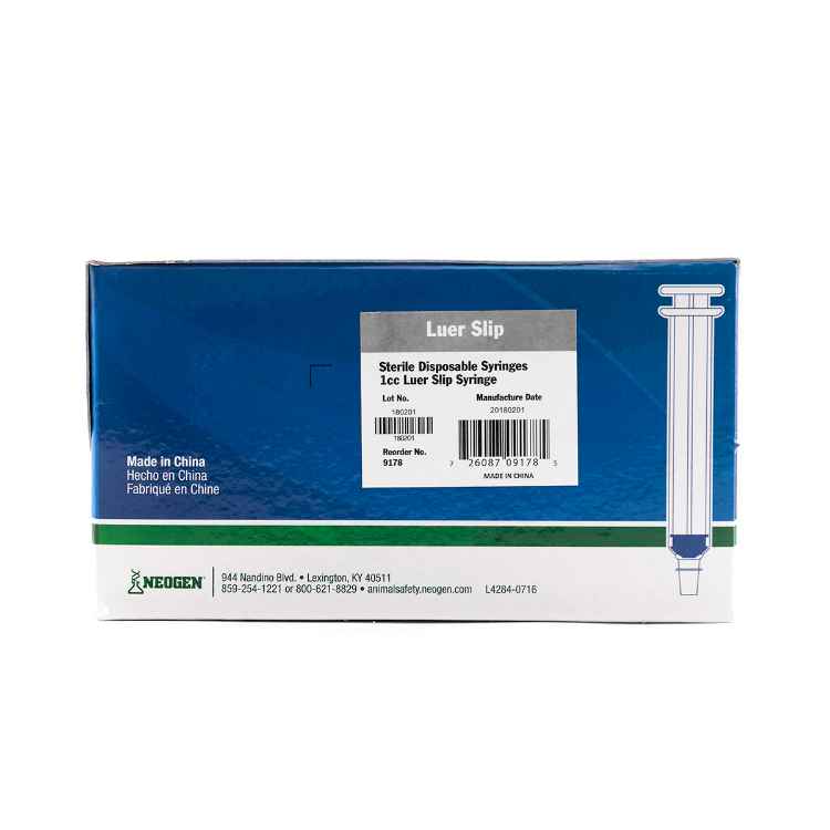 Picture of SYRINGE IDEAL DISP 1cc LUER SLIP TIP(SP) - 100's