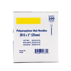 Picture of NEEDLE IDEAL DISP 20g x 1in POLY HUB (SP) - 100s