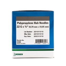 Picture of NEEDLE IDEAL DISP 22g x 3/4in POLY HUB (SP) - 100s