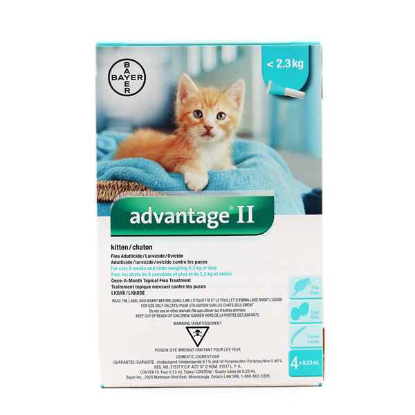 Picture of ADVANTAGE II AQUA 4 x 0.23ml KITTEN (su 12)