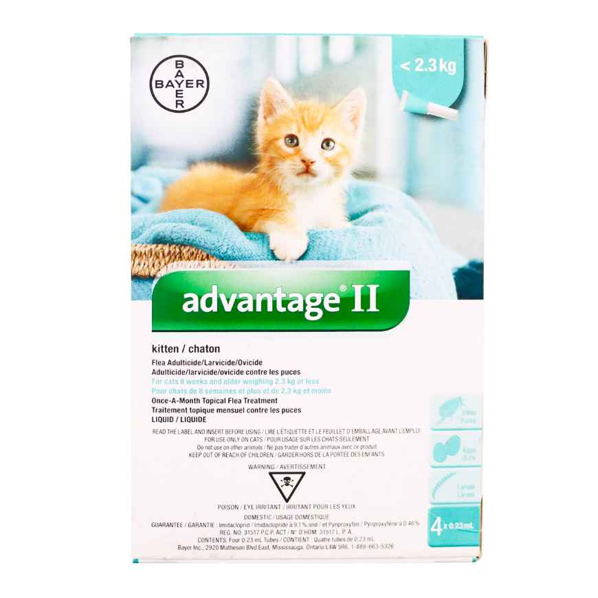 Picture of ADVANTAGE II AQUA 4 x 0.23ml KITTEN (su 12)