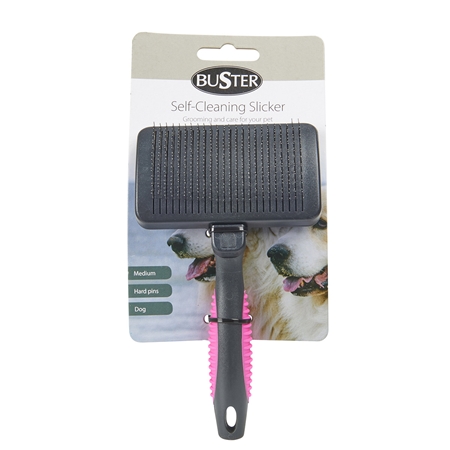 Picture of BUSTER SLICKER BRUSH Self Cleaning hard pins - Medium