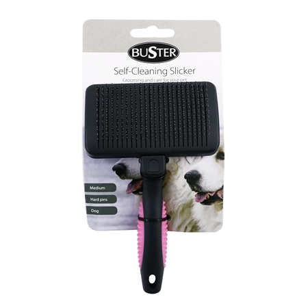 Picture of BUSTER SLICKER BRUSH Self Cleaning hard pins - Medium