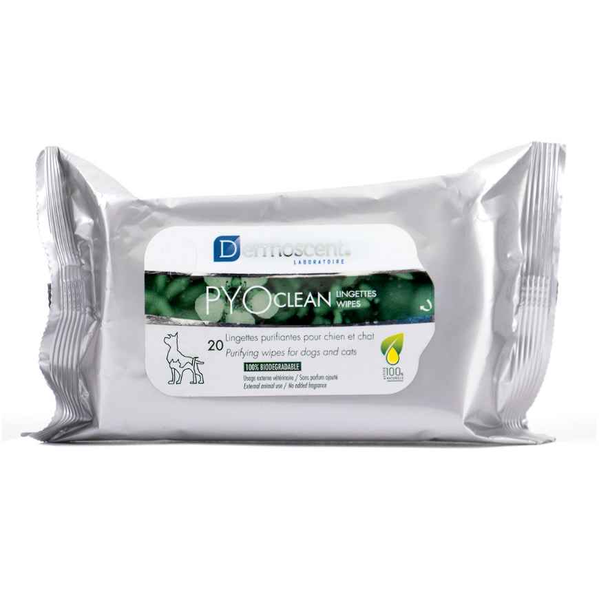 Picture of DERMOSCENT PYOCLEAN WIPES for DOGS - 20/pk