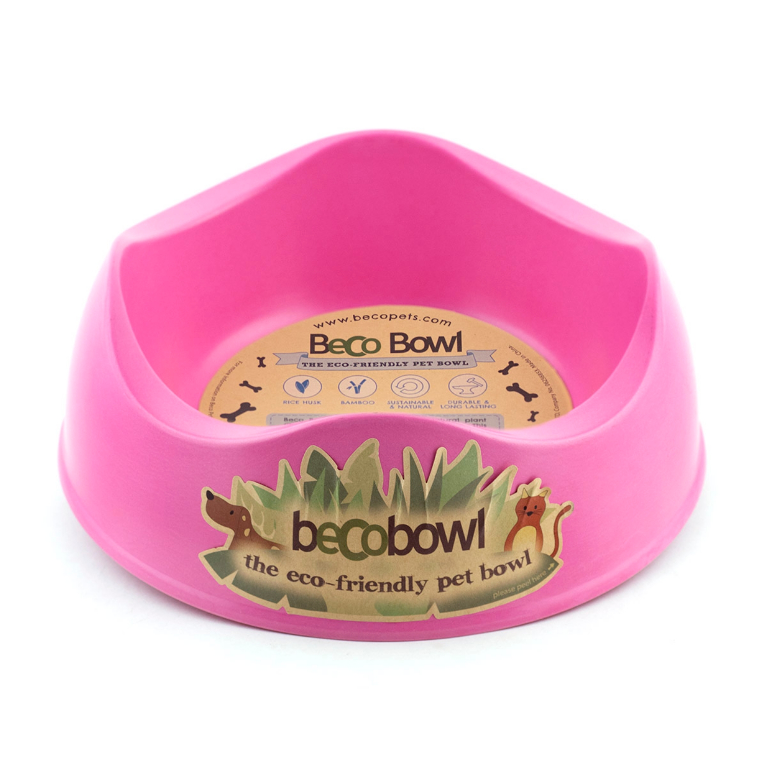 Picture of Bowl Beco Biodegradable Pink - 1.50 Litre