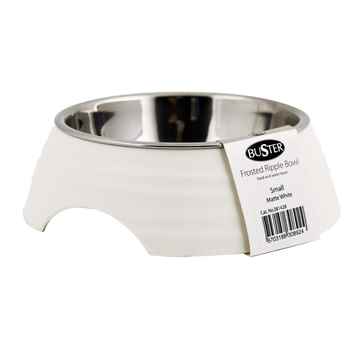 Picture of BOWL BUSTER 2-IN-1 MELAMINE Frosted Ripple Matte White - 160ml