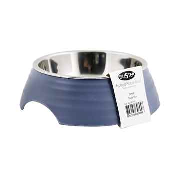 Picture of BOWL BUSTER 2-IN-1 MELAMINE Frosted Ripple Dusty Blue - 160ml
