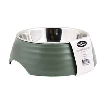 Picture of BOWL BUSTER 2-IN-1 MELAMINE Frosted Ripple Dusty Green - 350ml