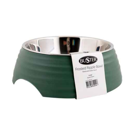 Picture of BOWL BUSTER 2-IN-1 MELAMINE Frosted Ripple Dusty Green - 700ml