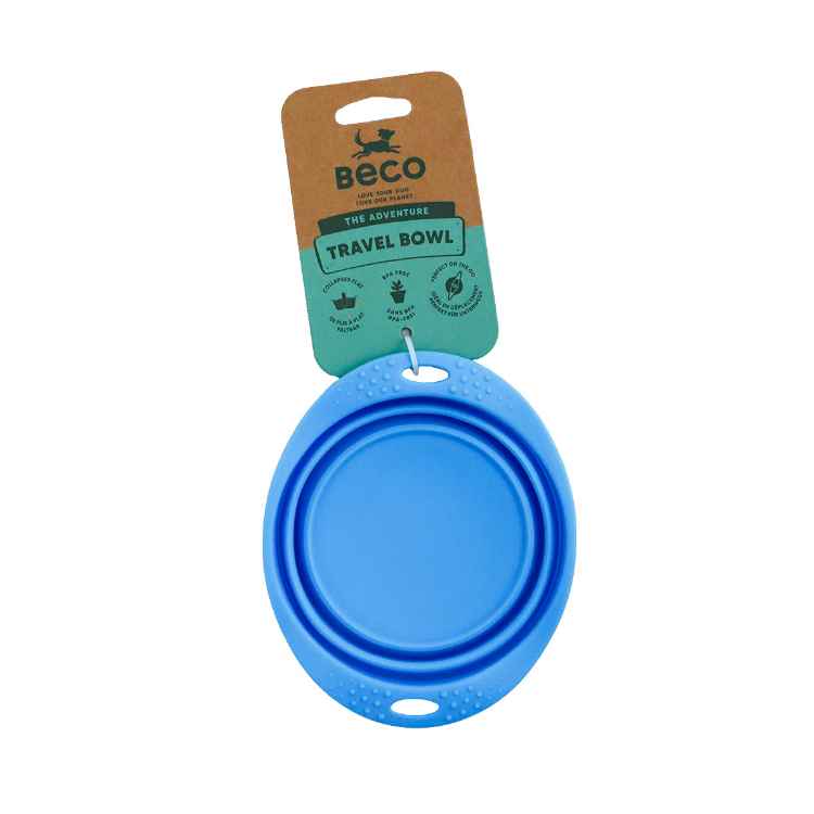 Picture of BOWL SILICONE TRAVEL BOWL Blue - 0.75 liters