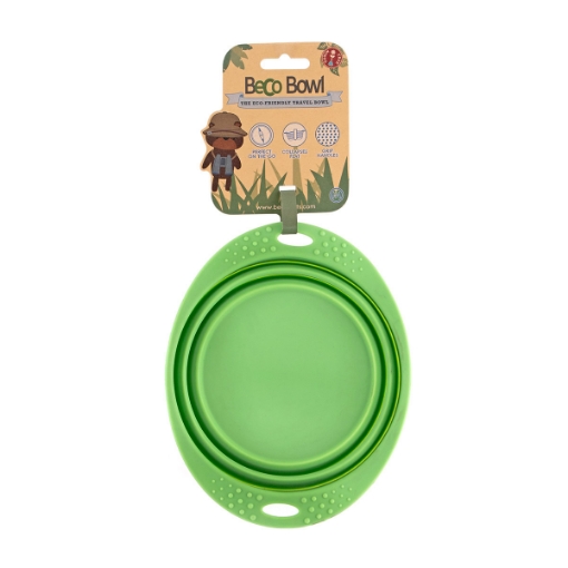 Picture of BOWL SILICONE TRAVEL BOWL Green - 0.75 liters