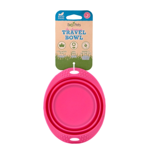 Picture of BOWL SILICONE TRAVEL BOWL Pink - 0.38 liters