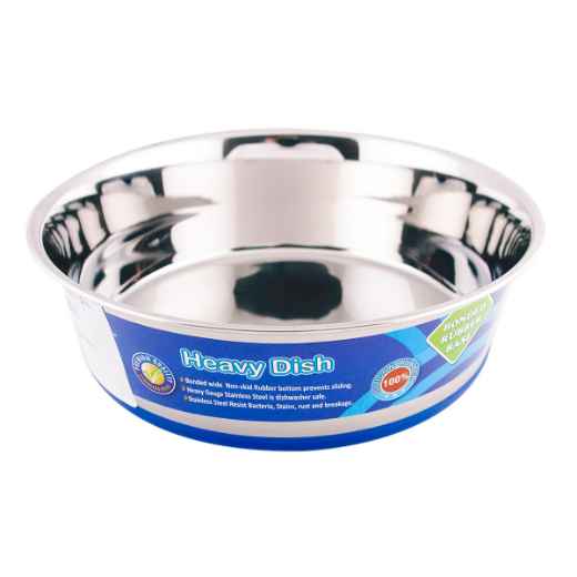 Picture of BOWL SS Premium Heavy Duty with Rubber Base (J0803M) - 96oz