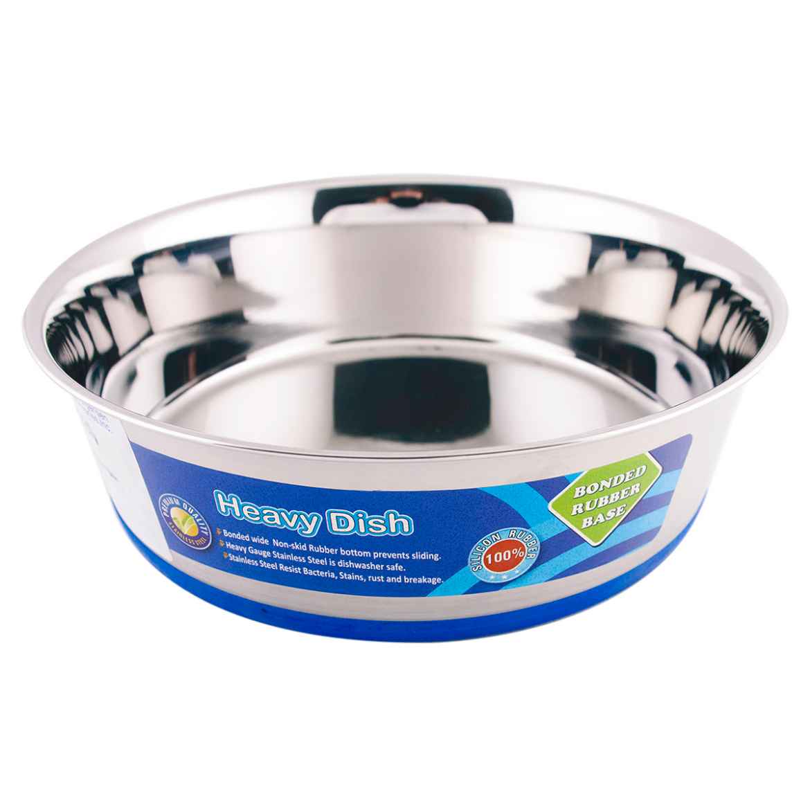 Picture of BOWL SS Premium Heavy Duty with Rubber Base (J0803N) - 4 Quart