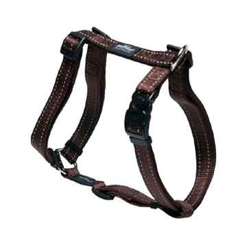 Picture of HARNESS ROGZ UTILITY "H" HARNESS NITELIFE Chocolate - Small(d)