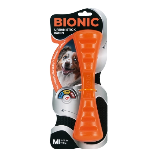 Picture of TOY DOG BIONIC Urban Stick Orange - Medium - 23cm/9in