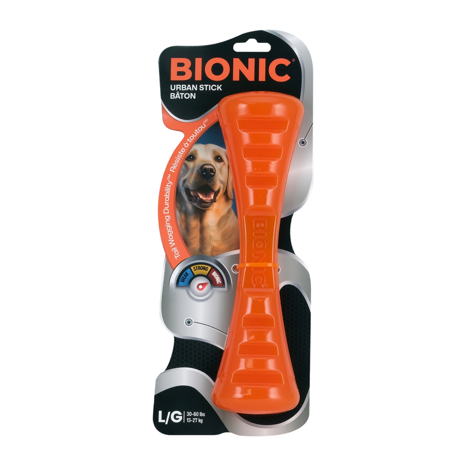 Picture of Bionic Urban Stick Orange Dog Toy - Large Dog Toy - 26cm/10in