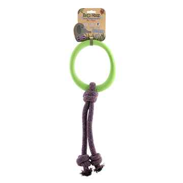 Picture of TOY DOG BECO HOOP ON-A-ROPE Large - Green