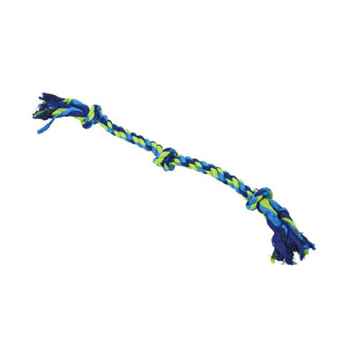 Picture of TOY DOG BUSTER Dental Rope  3 knots Blue/Green - 15in(d)