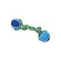 Picture of TOY DOG BUSTER Tuggaball Handle with Dbl Tennis Ball Blue/Green - Medium