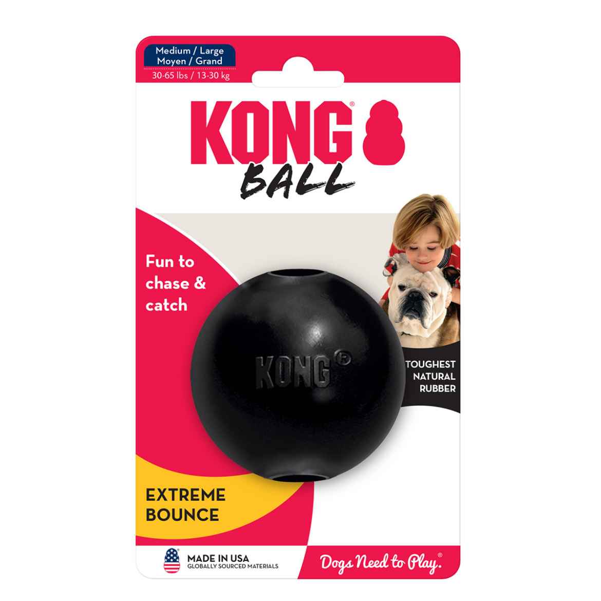 Picture of TOY DOG KONG Extreme Ball Med/Lrg Dogs (UB1) - 3in