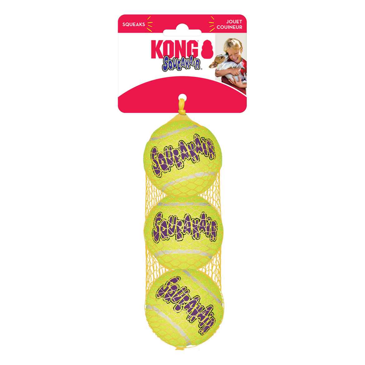 Picture of TOY DOG KONG AIRDOG SQUEAKAIR BALL Medium 2.5in - 3/pk