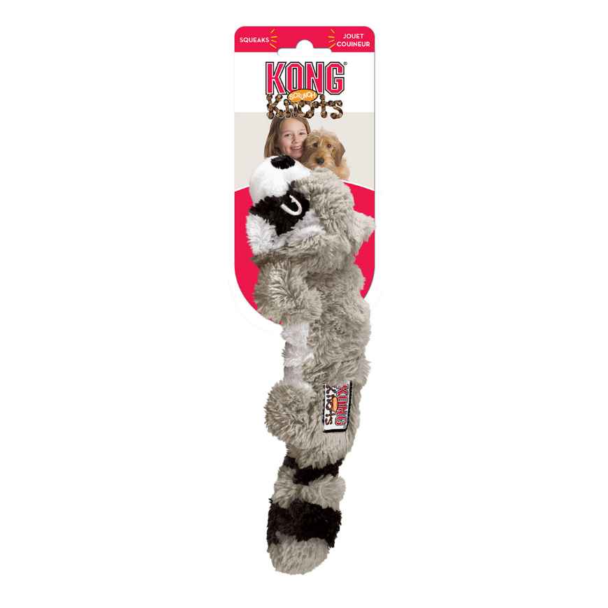 Picture of TOY DOG KONG SCRUNCH KNOTS Raccoon - Medium/Large