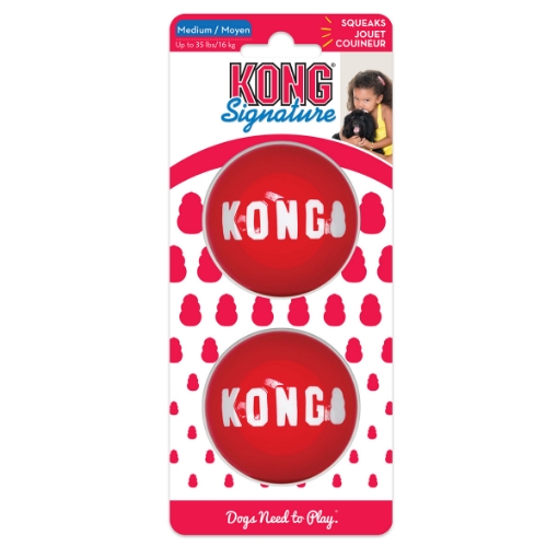 Picture of TOY DOG KONG Signature TPR Balls Medium - 2/pk