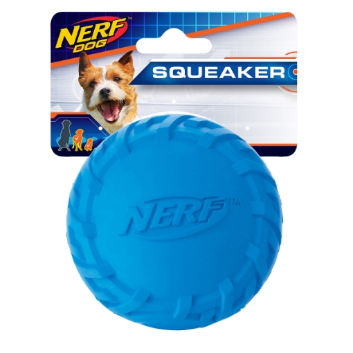 Picture of TOY DOG NERF DOGTRAX TIRE SQUEAK BALL - 2.5in