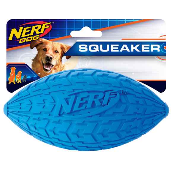 Picture of TOY DOG NERF DOGTRAX TIRE SQUEAK FOOTBALL - 6in