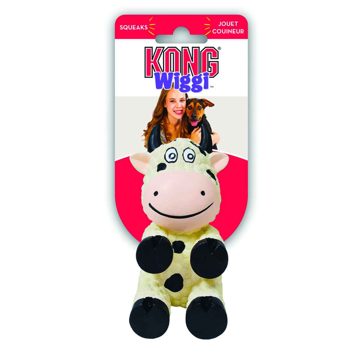 Picture of TOY DOG KONG Wiggi Cow - Small