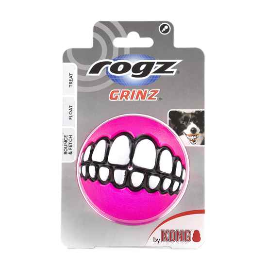 Picture of TOY DOG ROGZ/KVP GRINZ BALL 3in - Assorted Colors