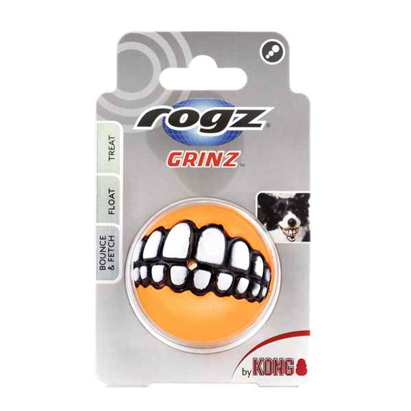 Picture of TOY DOG ROGZ/KVP Grinz Ball  2in  - Assorted Colors