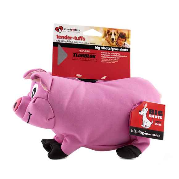 Picture of TOY DOG TENDER - TUFFS BIG SHOTS - Plump Pink Pig