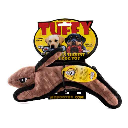 Picture of TOY DOG TUFFIES BARN YARD Rabbit Brown Jr  - 11in x 6in x 4in