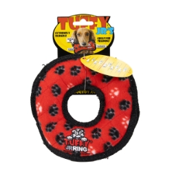 Picture of TOY DOG TUFFIES Rumble Ring Jr Red - 7in D x 1in thick
