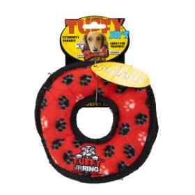 Show details for TOY DOG TUFFIES Rumble Ring Jr Red - 7in D x 1in thick Picture of TOY DOG TUFFIES Rumble Ring Jr Red - 7in D x 1in thick