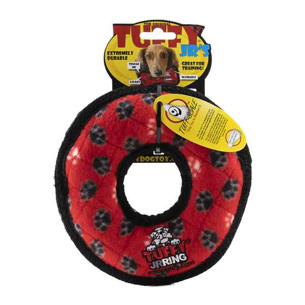 Picture of TOY DOG TUFFIES Rumble Ring Jr Red - 7in D x 1in thick