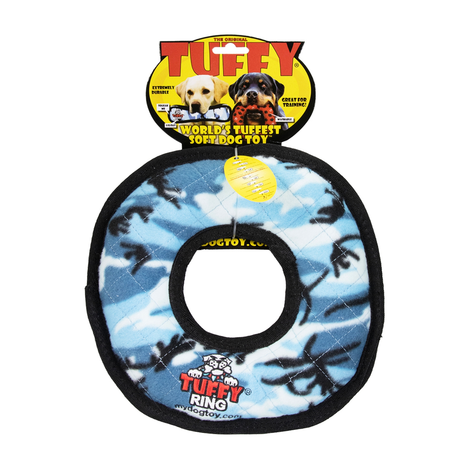 Picture of TOY DOG TUFFIES ULTIMATE Rumble Ring Blue - 11in D x 2in thick
