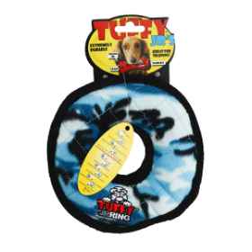 Show details for TOY DOG TUFFIES Rumble Ring Jr Blue - 7in D x 1in thick Picture of TOY DOG TUFFIES Rumble Ring Jr Blue - 7in D x 1in thick