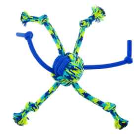 Show details for TOY DOG ZEUS K9 FITNESS Rope and Spider TPR Ball Picture of TOY DOG ZEUS K9 FITNESS Rope and Spider TPR Ball
