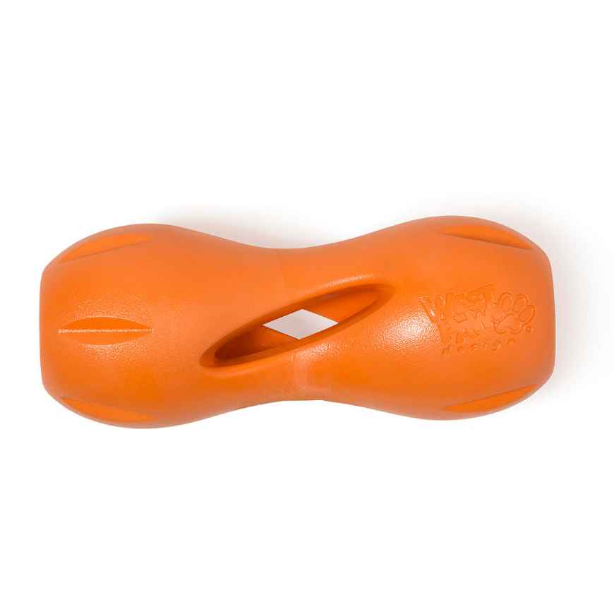 Picture of TOY DOG ZOGOFLEX Qwizl Treat Toy Small - Tangerine