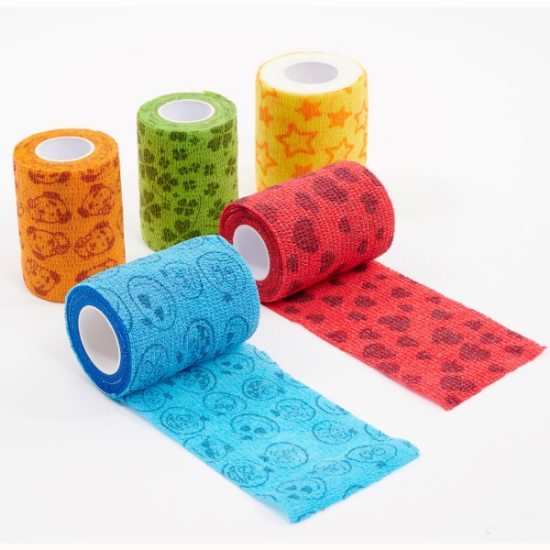 Picture of FUN FLEX COHESIVE WRAP Kruuse CARE 10cm x 4.5m - 10/pk