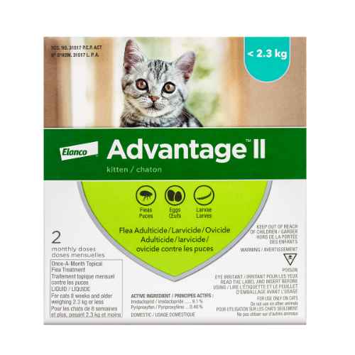 Picture of ADVANTAGE II FELINE KITTEN UNDER 2.3kg - 2's (su24)