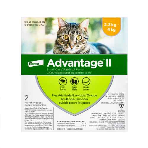 Picture of ADVANTAGE II FELINE SMALL CAT 2.3kg - 4kg - 2's (su24)