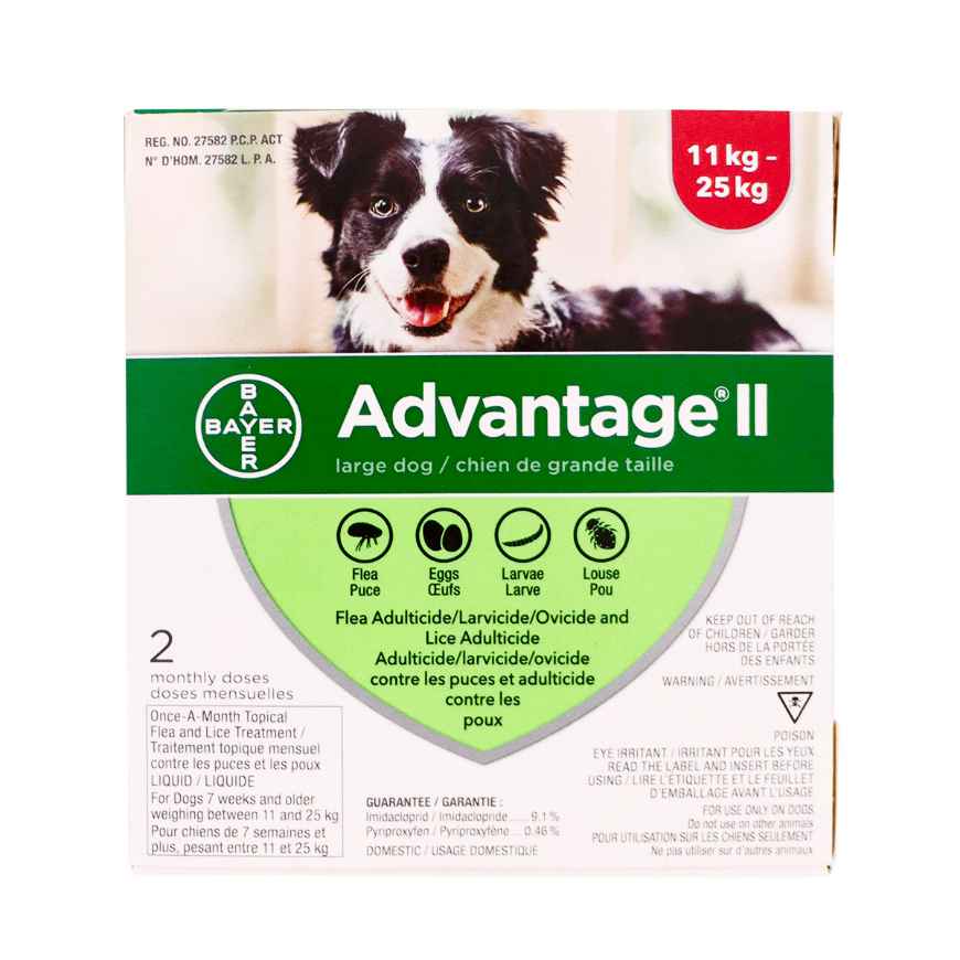 Picture of ADVANTAGE II CANINE LARGE DOG (11-25kg) 2 monthly doses(su24)