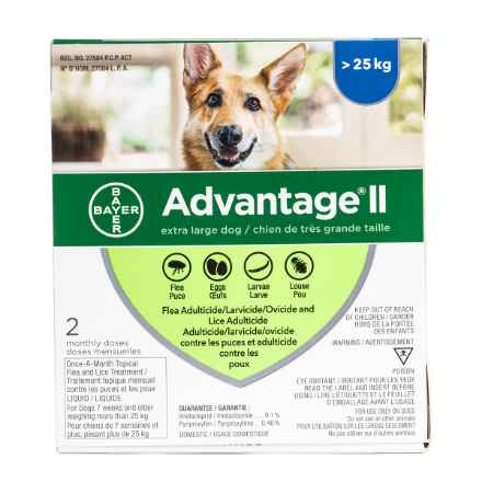 Picture of ADVANTAGE II CANINE X-LARGE DOG (over 25kg) 2 monthly doses (su24)